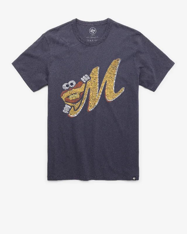 Men's short-sleeve sleek neutral-faint-taupe shirt-MONTGOMERY BISCUITS PREMIER '47 FRANKLIN TEE