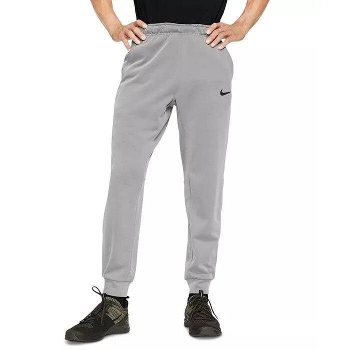 men's straight leg commute olive pants-Nike Men's Therma Dri-Fit Training Pants Gray Size Large