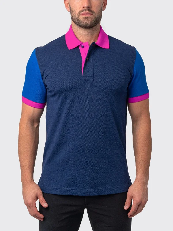 Men's short-sleeve bold rich-sporty-rich-cobalt tee-Polo MozartBlockTip Blue