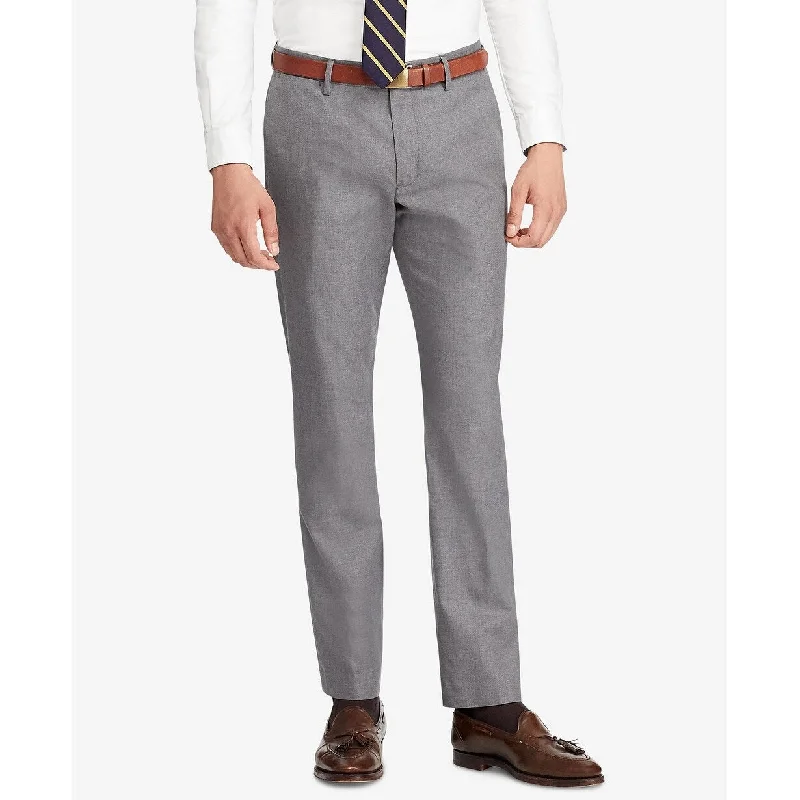 men's relaxed formal dinner olive pants-Polo Ralph Lauren Men's Stretch Classic-Fit Chino Pants Medium Grey Heather Size 33"W x 30"L - 33x30