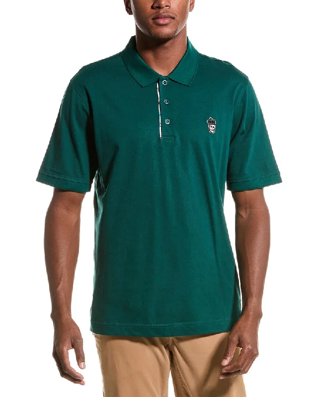 Men's short-sleeve athletic pearl tee-Robert Graham Lucifer Polo Shirt