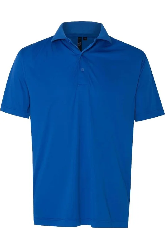 Men's short-sleeve subtle soft-trendy-bright-new-indigo tee-Sierra Pacific Value Polyester Polo