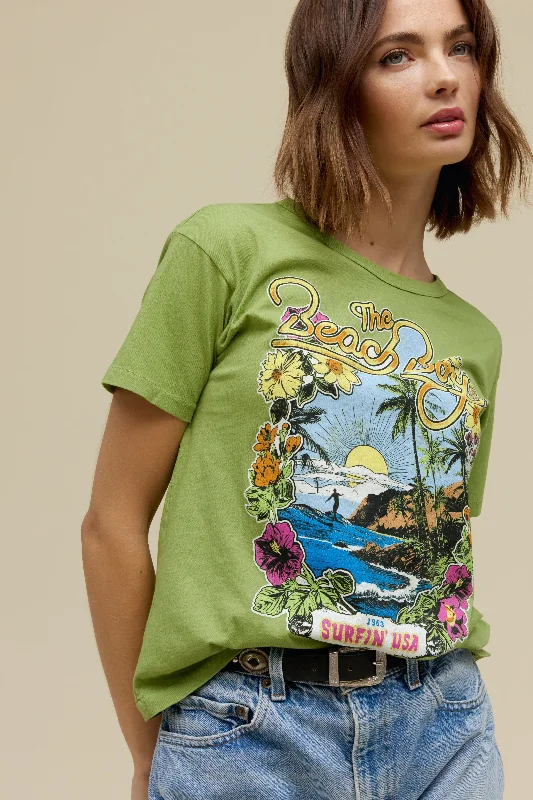 Men's short-sleeve soft ventilated top-The Beach Boys 1963 Ringer Tee