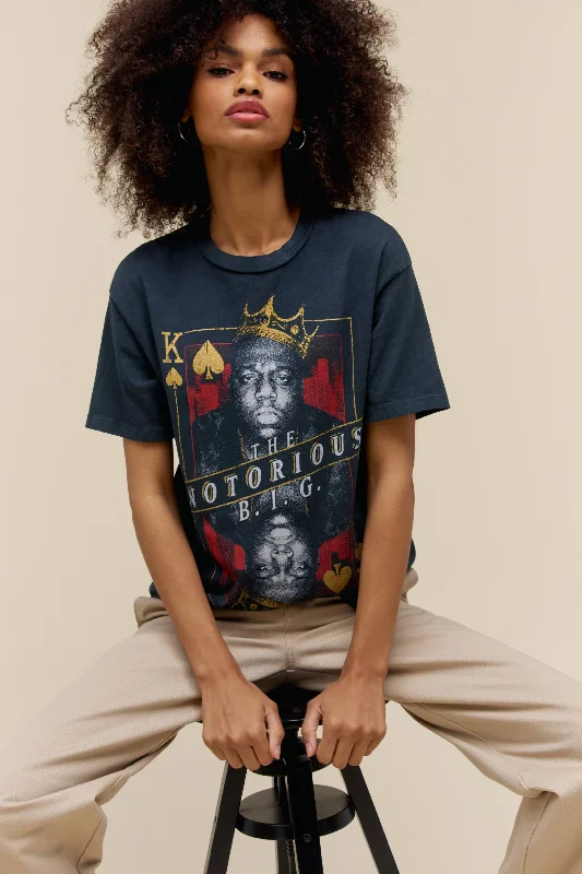 Men's short-sleeve stylish full-sweat-wicking top-The Notorious B.I.G. King of Spades Weekend Tee