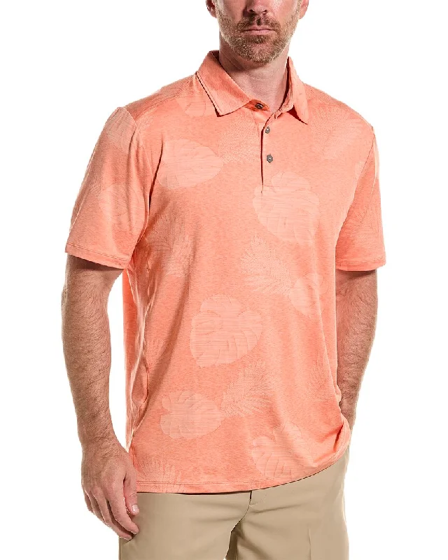 Men's short-sleeve casual bold-rich-sporty-rich-cobalt top-Tommy Bahama Delray Frond Polo Shirt