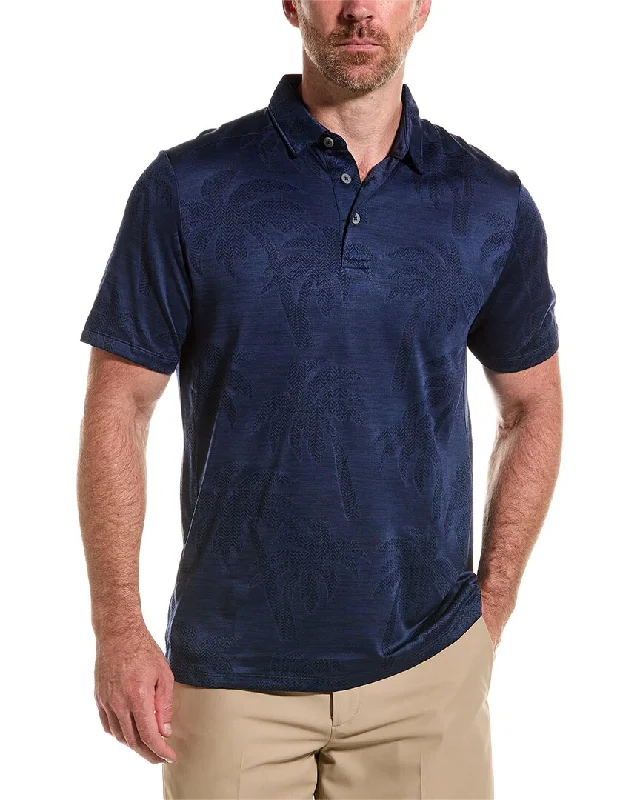 Men's short-sleeve deep classic-muted-fresh-firm-patchwork top-Tommy Bahama Delray Mirage Polo Shirt