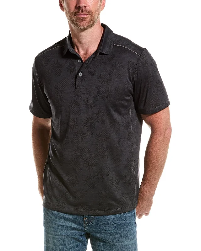 Men's short-sleeve sleek neutral-casual-bold-sturdy-budget top-Tommy Bahama Pineapple Palm Coast Polo Shirt