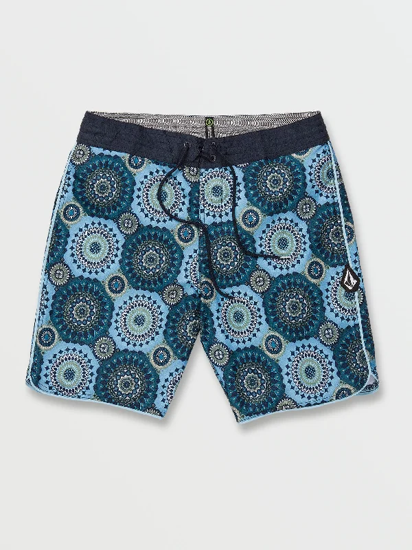 men's pleated travel black pants-Barnacle Stoney Trunks - Navy