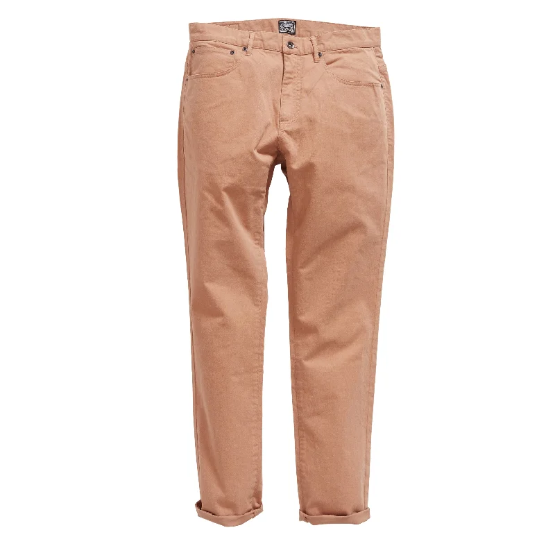 men's relaxed spring chino pants-Carnaby Stretch Double Weave 5 Pocket Pant - Toasted Coconut