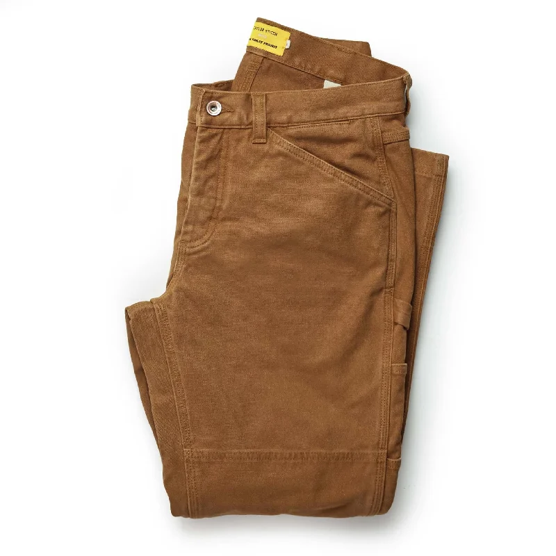 men's stretch athletic training gray pants-The Carpenter Pant in Cedar Boss Duck