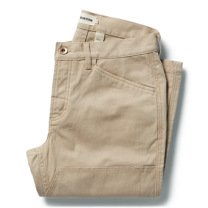 men's tapered workday beige pants-The Chore Pant in Sand Boss Duck