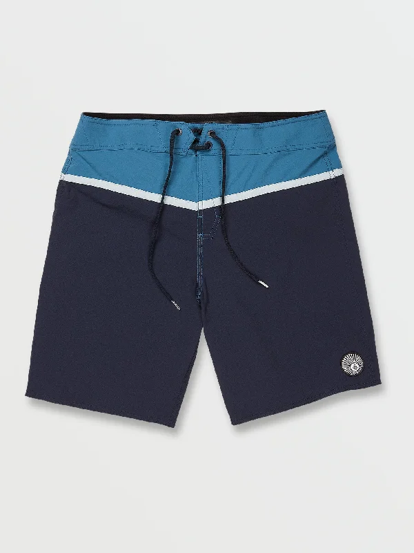 men's slim premium white pants-Biased Liberator Trunks - Navy