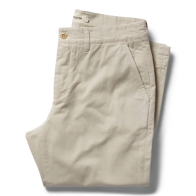 men's stretch athletic training brown pants-The Democratic Foundation Pant in Organic Stone