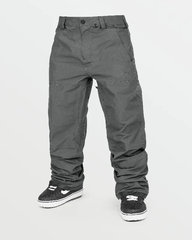 men's pleated travel olive pants-Mens Dua Gore-Tex Pants - Charcoal