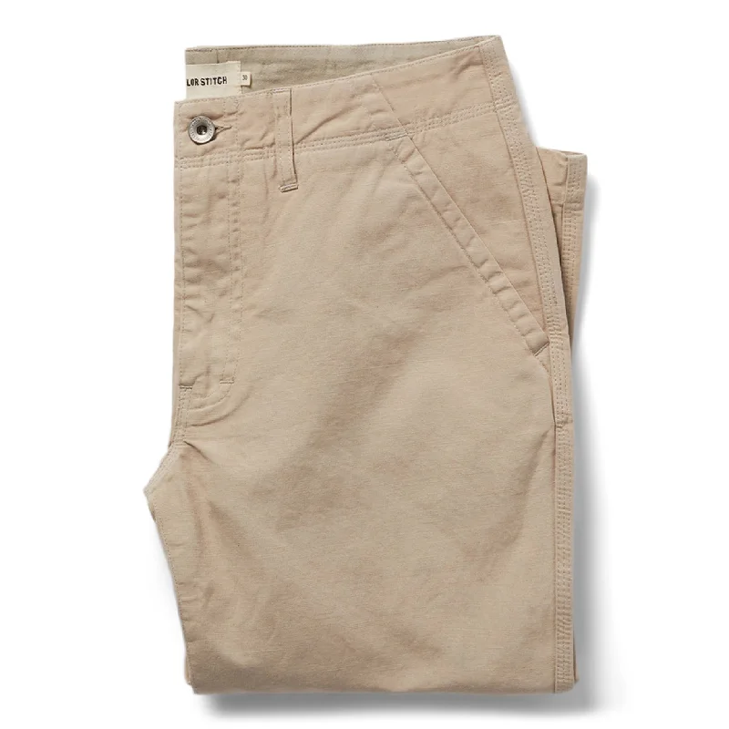 men's slim fit festival black pants-The Morse Pant in Sand Slub