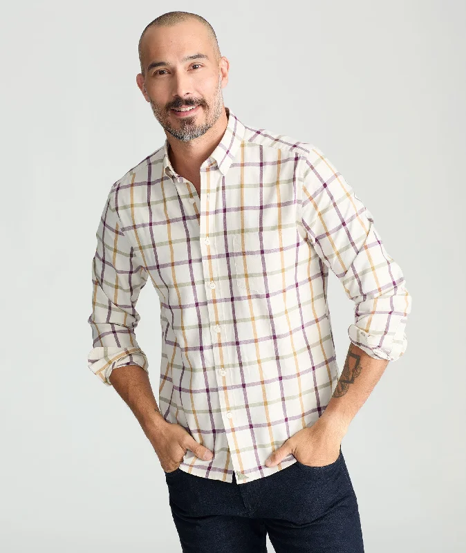 men's slim fit festival white pants-Flannel Olson Shirt - FINAL SALE