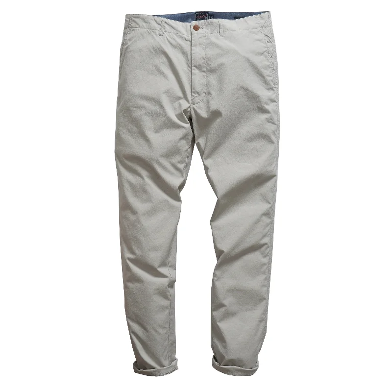 men's slim fit festival olive pants-Randolph End On End Stretch Pants - Dove Khaki (Final Sale)