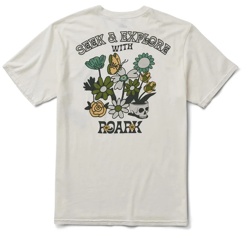 Men's short-sleeve soft cookout tee-Roark Seek And Explore T-Shirt - Off White