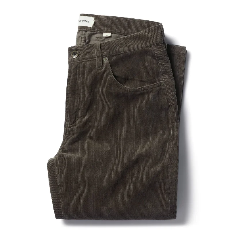 men's athletic gym gray pants-The Slim All Day Pant in Walnut Cord